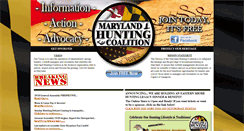 Desktop Screenshot of mdhuntingcoalition.org